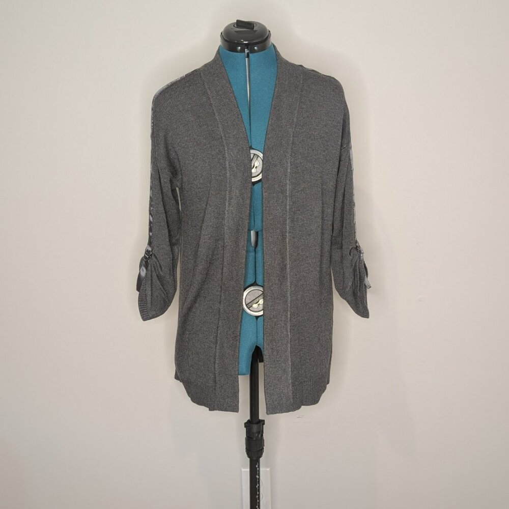 WHBM Long Sleeve Adj Ball Chain Coverup, Size S (NWT)